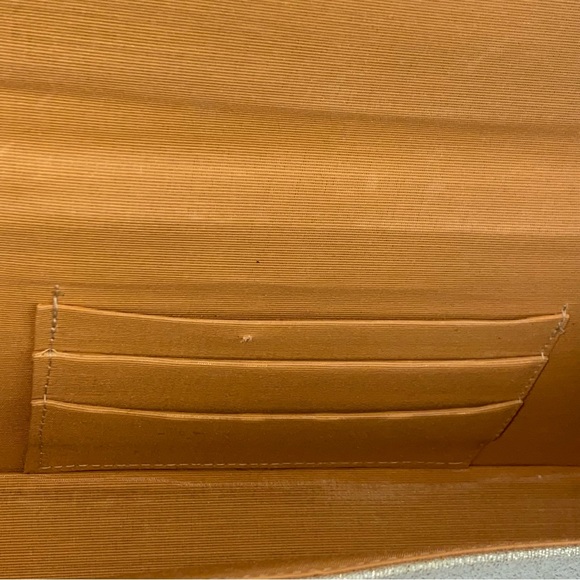 Vintage 1950s Gold Lame Clutch Snap Closure Evening Bag Purse Mid Century Modern - Picture 14 of 15